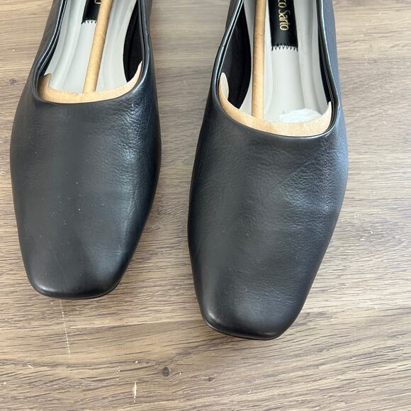 Franco Sarto Vana Ballet Flat in Black Leather Size 8 - Picture 7 of 8